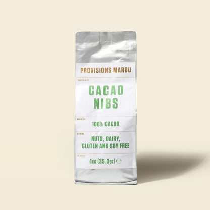 100% Cacao Nib 1kg Pouch