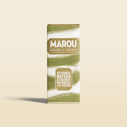 Vietnamese Matcha & Coconut 40% White Chocolate Mini Bar